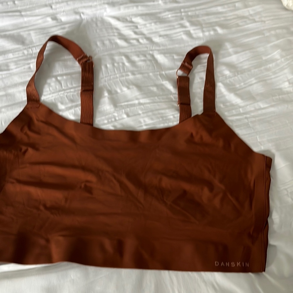 Danskin intimates bra new brown color 1X